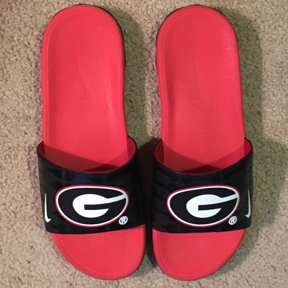 georgia bulldogs nike slides